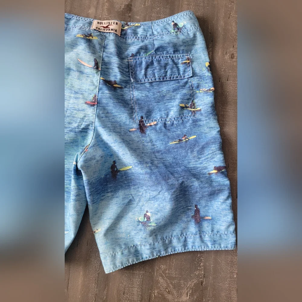 Hollister Men Surf Board Shorts Size L - Picture 12 of 16